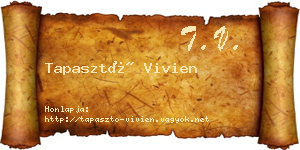 Tapasztó Vivien névjegykártya