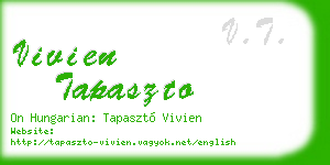 vivien tapaszto business card